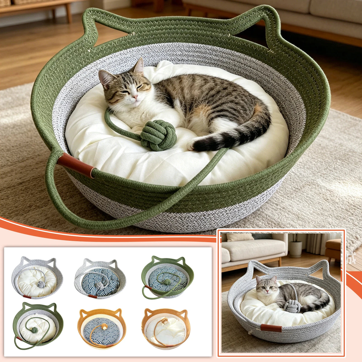 The Round & Restful Furrkin Bed