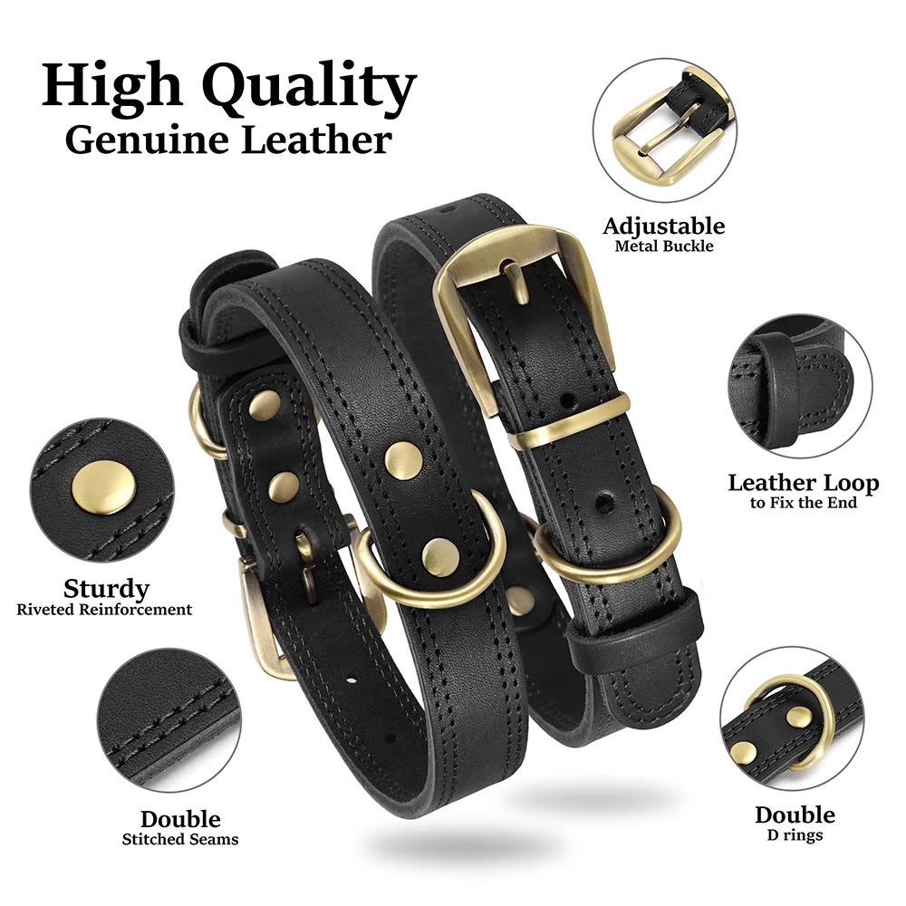 The Classic Furrkin Leather Collar
